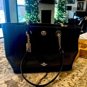 Coach Turnlock Chain Tote 27
